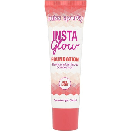 Fond de ten, Miss Sporty, Insta Glow, 002 Light, 30ml