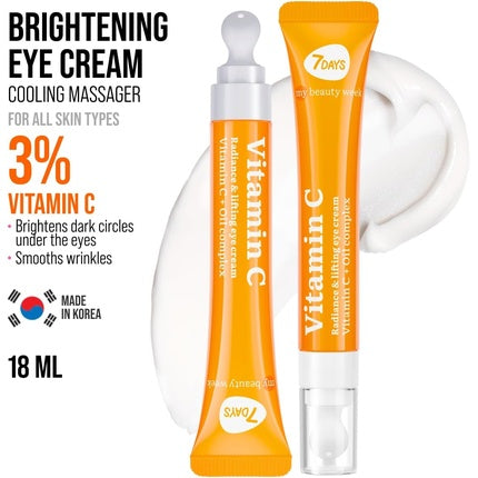 Cremă de ochi masaj, Radiance & Lifting cu Vitamina C, 50 g