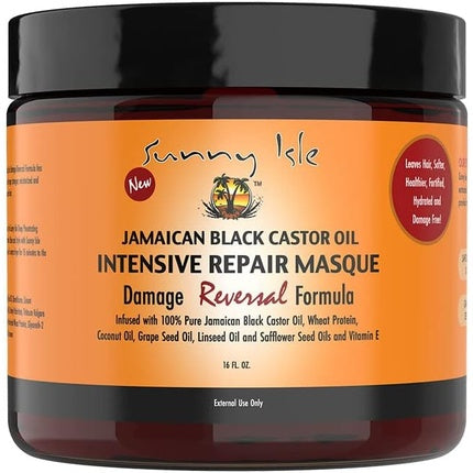 Masca de păr Sunny Isle Jamaican Black Castor Oil Intensive Repair Masque, 16 Fl Oz