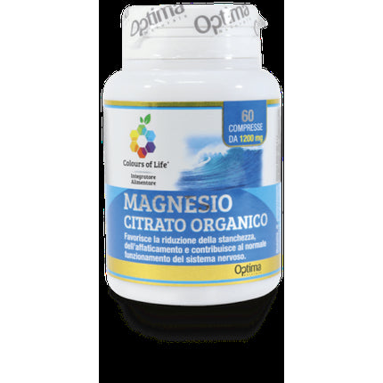 Tablete Magneziu Citrat, Optima Naturals, Colors Of Life, 60 buc., 1200 mg