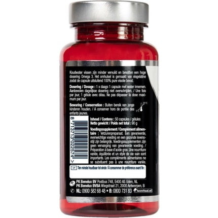 Capsule supliment Lucovitaal Pure Omega 3 Cold Water Fish Oil, 50 capsule, ambalaj roșu