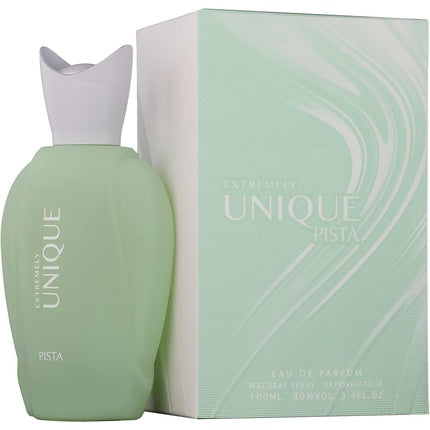 Perfum feminin Extremely Unique Pista, 100ml, sticlă verde mată, capac alb