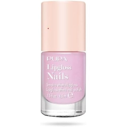 Smalt pentru unghii Pupa Milano Lipgloss Effect 001 Tender Rose, Roz palid, 4.5ml