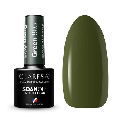 Lac de unghii UV, Claresa, 805, verde, 5ml