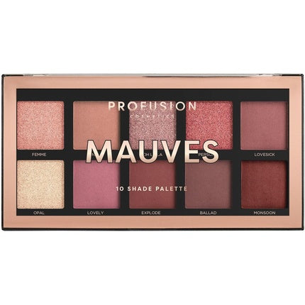 Fard de pleoape, Profusion Cosmetics, Mauves, 10 nuanțe