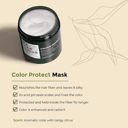Lazartigue Colour Protect, Mască pentru păr colorat, 250ml, protecție culoare și strălucire