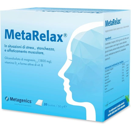 MetaRelax, Metagenics, 20 busturi, glicerofosfat de magneziu, vitamina D3