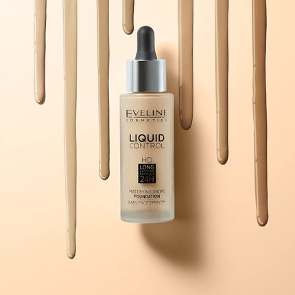 Primer față, Eveline Cosmetics, Liquid Control, 32 ml, Porcelain