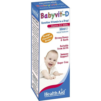 Picături vitamina D, HealthAid, Babyvit-D, 50ml