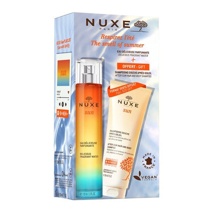 Set Nuxe Sun, Apa Parfumată Delicioasă 100ml + Șampon și Gel de Duș 200ml