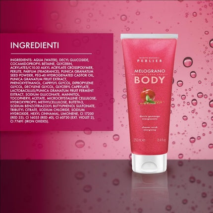Exfoliant corp, Perlier, Melograno, 250ml, roz