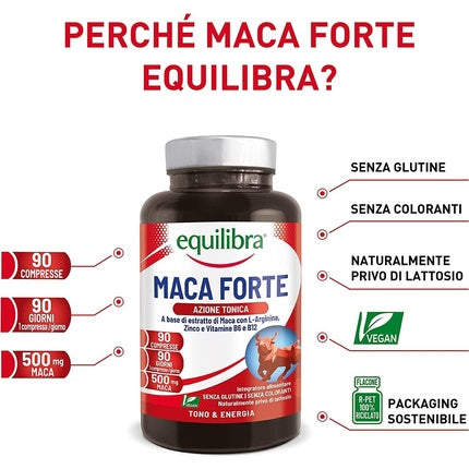 Supliment Vitamine, Equilibra, Maca Forte, maro