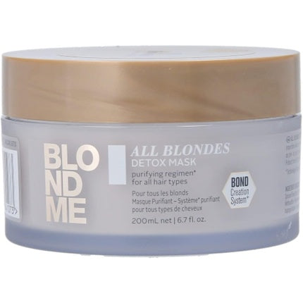 Masca de par detoxifianta, Schwarzkopf Blondme All Blondes, 200ml
