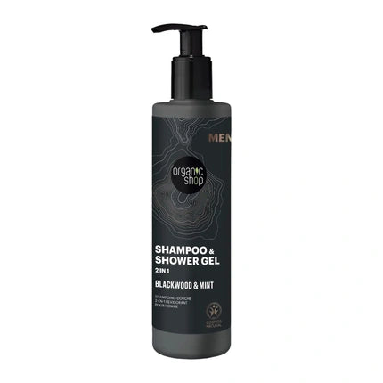 Șampon și Gel de Duș Organic Shop Men Blackwood 2in1, 280ml