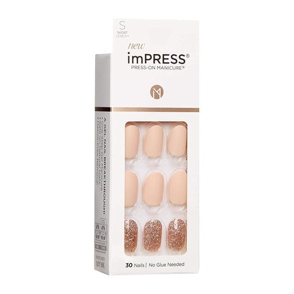 Unghii false, Kiss, imPRESS Evanesis, scurte, 30 bucati
