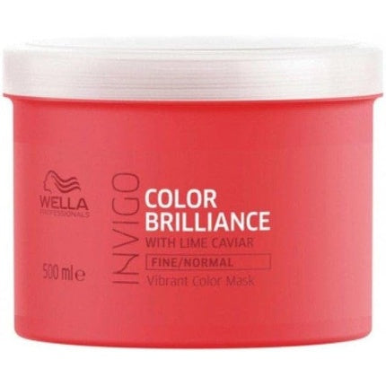 Masca pentru par fin, Wella, Invigo Colour Brilliance, 500ml