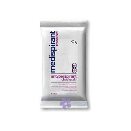 Medispirant Antiperspirant Wipes, Omega Pharma, 20 buc, alb
