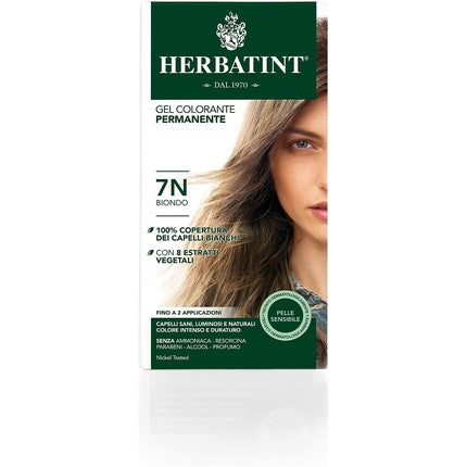 Vopsea de păr, Herbatint, 7N Blond, 200g