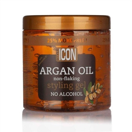 Gel de coafat cu ulei de argan Style Icon, fără alcool, 525 ml