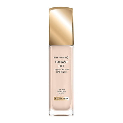 Fond de ten, Max Factor, Radiant Lift, 40 Light Ivory, 30ml