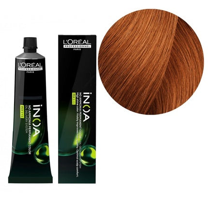 Vopsea de păr L'Oréal Professionnel Inoa 74 New, nuanță roșu-maroniu, 120ml