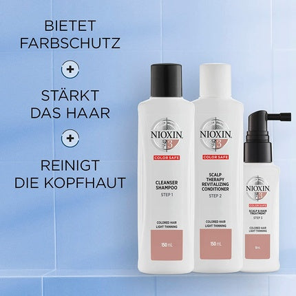 Set Sampon si Balsam, Nioxin, System 3 pentru Par Vopsit 350ml