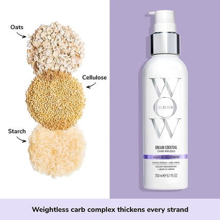 Tratament leave-in, Color Wow Carb Cocktail Bionic Tonic, 200ml, protecție termică