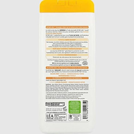 Gel de duș So'bio Étic, 650ml, Karite, alb