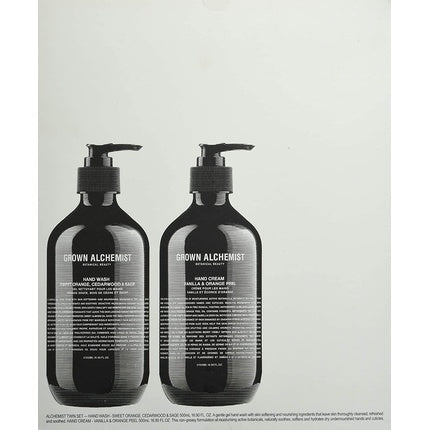 Set Cadou, Grown Alchemist, Cremă și Săpun Mâini, 2 x 500ml, Maro