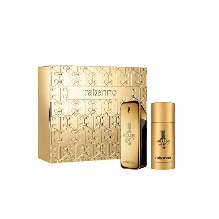 Set Parfum Paco Rabanne 1 Million, Apa de Toaletă 100ml și Spray pentru Corp 150ml, Aurie