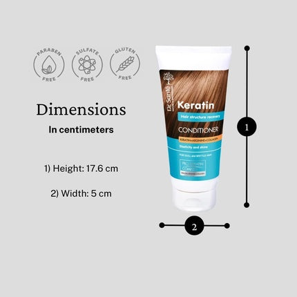 Balsam păr, Dr. Sante, Keratin, 200ml, alb
