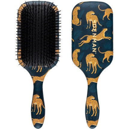 Perie de păr Denman D90L Tangle Tamer Ultra, Tiger Print (negru și auriu)