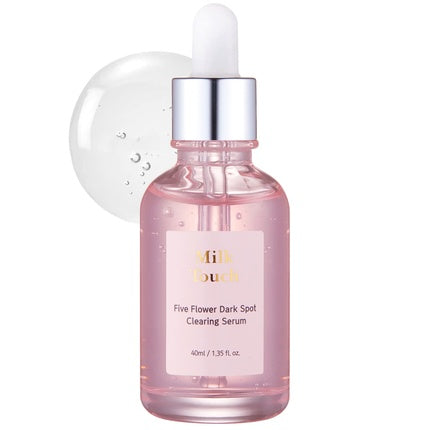 Serum Facial cu Vitamina C, Milk Touch, 5 Flower Dark Spot Correcting, 40ml, Roz