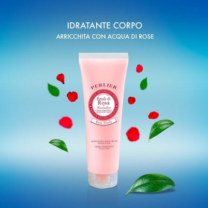 Perlier Crema Hidratantă pentru Corp cu Petale de Trandafir, 250ml, 8.4 Fl Oz