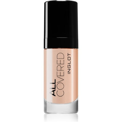 Fond de ten lichid Inglot All Covered Face Foundation Lc 010, bej deschis, 30ml