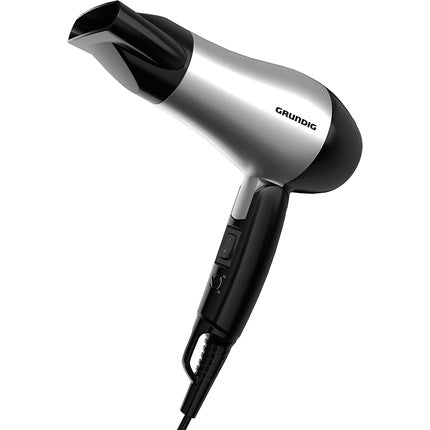 Uscător păr, Grundig, HD 2200, argintiu/negru