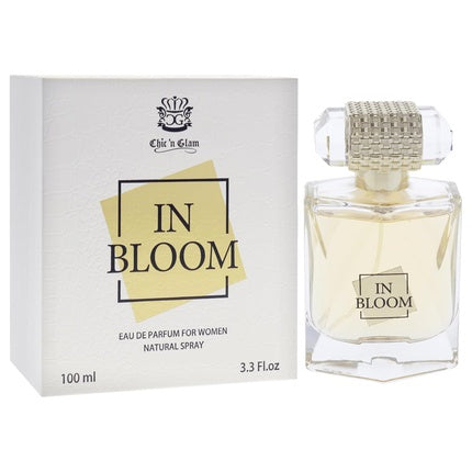 Parfum In Bloom pentru Femei, 3.3 Oz EDP Spray, transparent cu capac metalic auriu