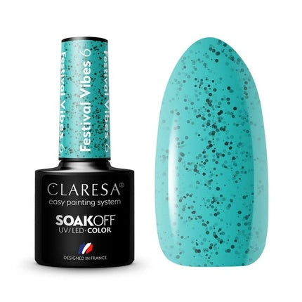 Lac de unghii UV, Claresa, Festival Vibes, 5ml, set 6 buc