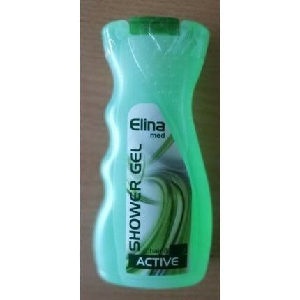 Gel de duș, Elina Med, Active, verde