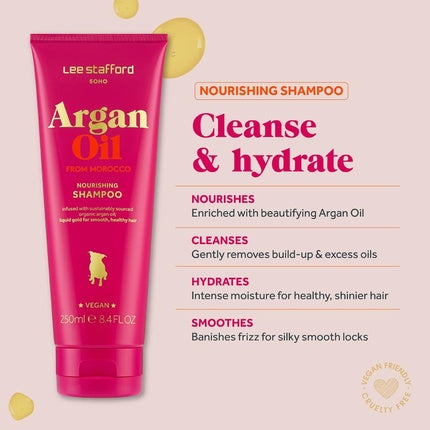Șampon, Lee Stafford, Argan Oil, 250ml, roșu