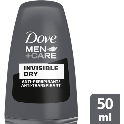 Dove Men+Care Invisible Dry Roll-On Deodorant, 50ml, Gri
