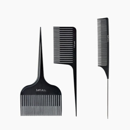 Piepteni Balayage, Bifull, Negru, Set 3 piese