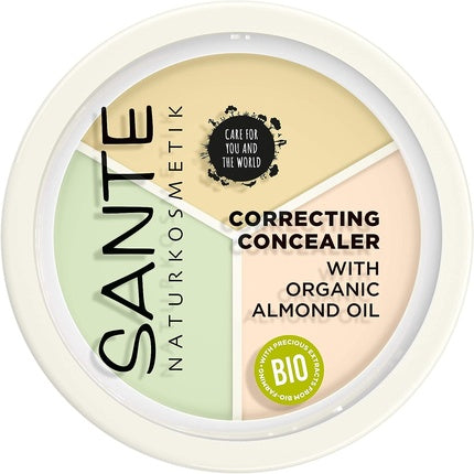 Concealer Sante Naturkosmetik, 3-in-1 Vegan, multicolor