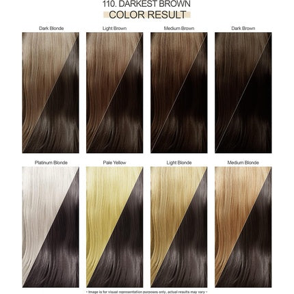 Vopsea de păr semipermanentă Adore Shining, culoare 110 Darkest Brown (Maro închis)