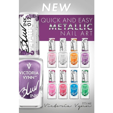 Lac unghii Victoria Vynn Blur Ink Metallic Marble 013 roz