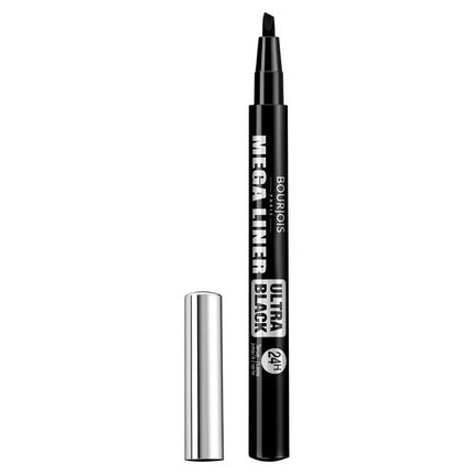 Bourjois Mega Liner Ultra Black, Marker stilou, negru
