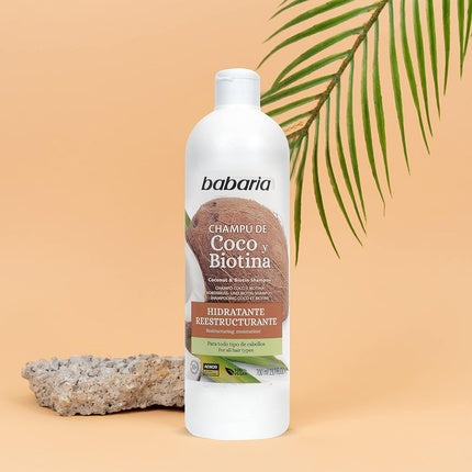 Șampon Babaria Coco Biotină 700ml Alb