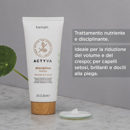 Masca de păr, Kemon, Actyva Disciplina, 200ml, alb