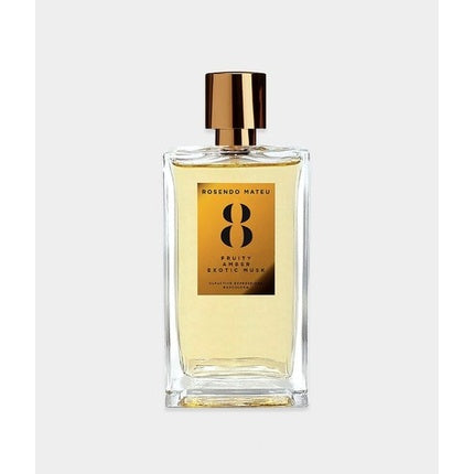 Eau de Parfum Rosendo Mateu Number 8, capacitate 100ml, culoare auriu