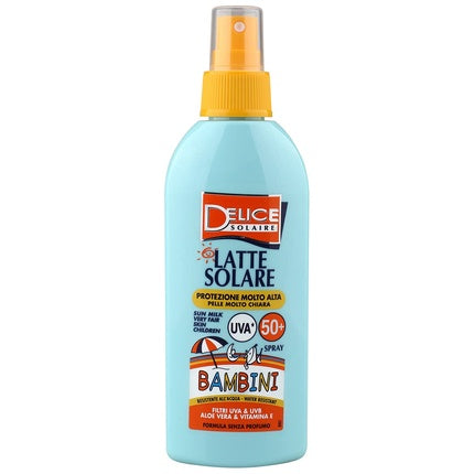 Cremă de protecție solară copii, Delice Solaire, SPF50+, 150ml